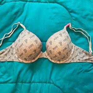 NWT PINK Victoria's Secret Push Up Bra 32D